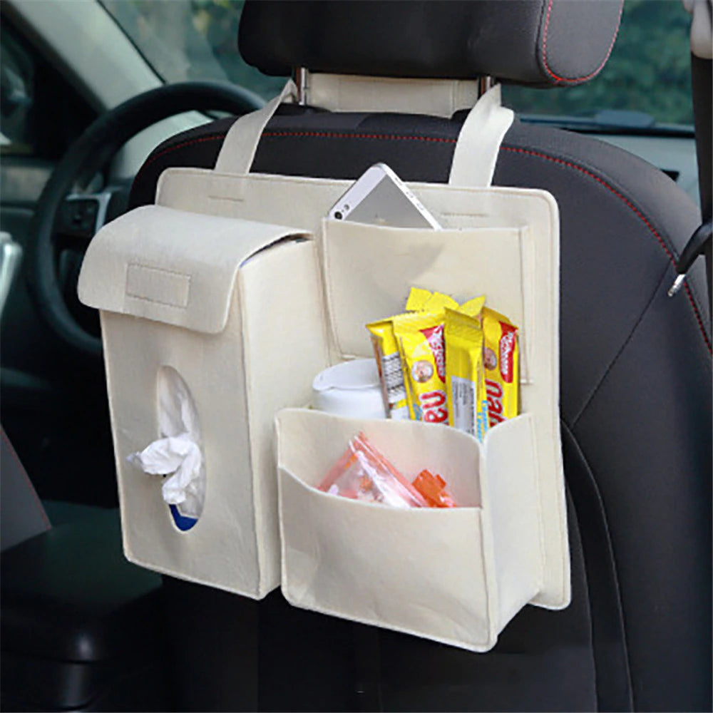 Car Back Seat Organizer Storage Bag Multi-Function Pocket Universal Holder Car-Styling Protector Interior Auto Accessories