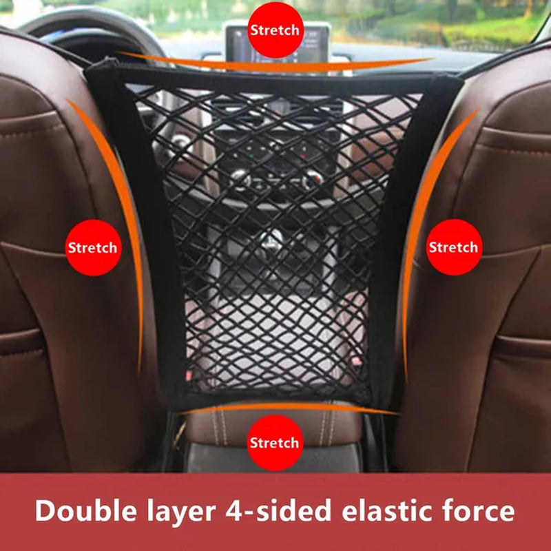 Pet Car Elastic Fence Dog Safety Isolation Net Children Travel Isolation Barrier Mesh Dog Fence Anti-Collision Mesh Pet Supplies